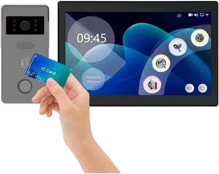 Video Deurbel - Slimme Intercom - Toegangscontrole Thuis - 10 Inch Touchscreen - 512 GB Opslag - Zwart