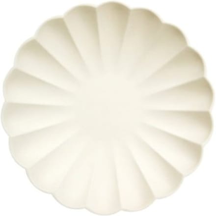 Meri meri bordjes composteerbaar small - cream