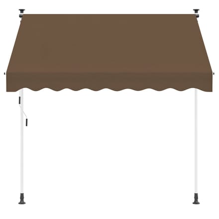 vidaXL - Handmatig - uitschuifbare - luifel - Taupe - 100 - cm