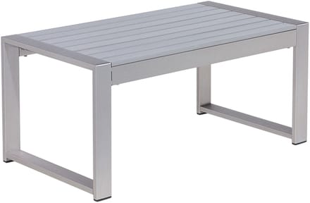SALERNO - Tuintafel - Lichtgrijs - 50 x 90 cm - Aluminium