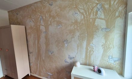 INGK Kinderbehang - Olive & Noah - Fairytale Forest (sand)