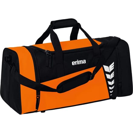 Erima Six Wings (Large) Sporttas Met Zijvakken - Oranje / Zwart | Maat: L