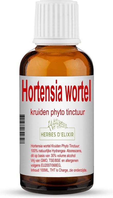 Herbes D'elixir Hortensia Tinctuur - 100 ml - Ondersteunt het immuunsysteem