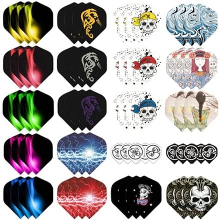 Dartflights 20 stuks voor Soft en Stalen Tip Darts - Standaard PET-accessoires