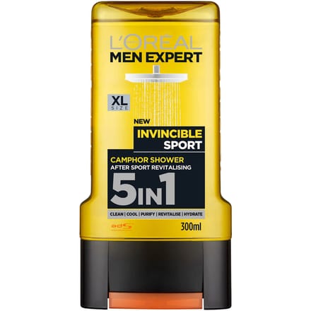 L'Oréal Men Expert Invincible Sport 5-in-1 Douchegel 300 ml