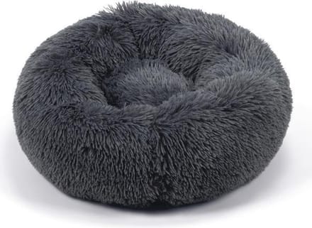 Beeztees Yali - Hondenmand - Pluche - Fluffy - Grijs - Diam. 60 cm