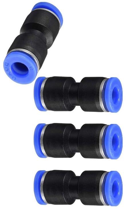 Dailygoods - Pneumatische Snelkoppelingen voor 6mm Luchtleidingen (5 stuks)