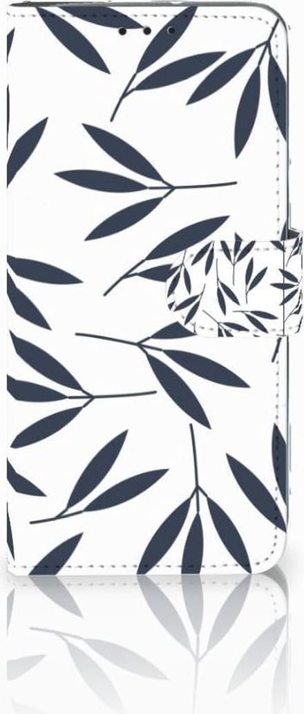 Motorola Moto G7 Power Hoesje Leaves Blue