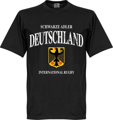 Duitsland Rugby T-Shirt - Zwart - M