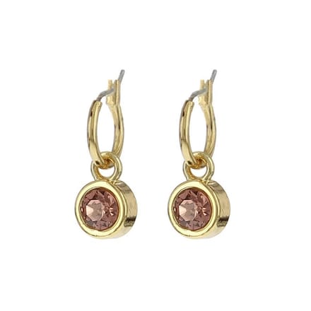 BIBA 80313 Oorhangers goud Blush Roze