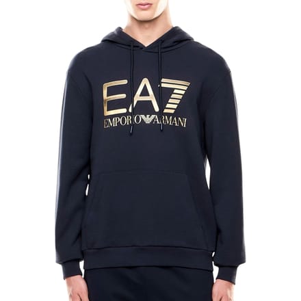 EA7 Logo Series Oversized Logo Hoodie Heren - Maat M