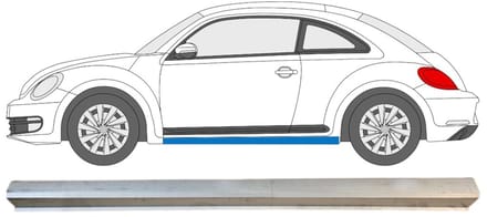 Reparatie dorpel onderste deel voor Volkswagen Beetle 2011-2019 / Links