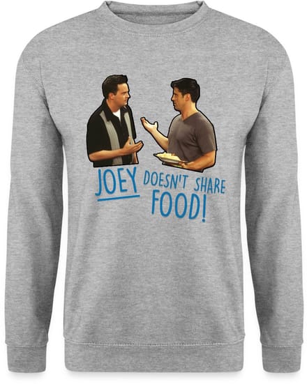 Friends Joey Doesn't Share Food Chandler Sweater Heren
