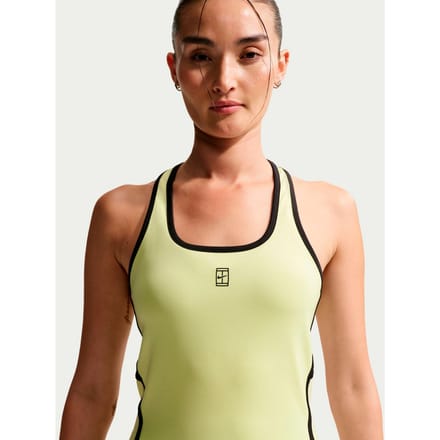 Nike Court Dri-Fit Advantage Tanktop Dames-limoen