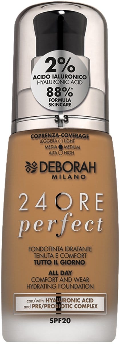 Deborah Milano 24ore Perfect 30 ml Pompflacon Vloeistof 3.3 Gold