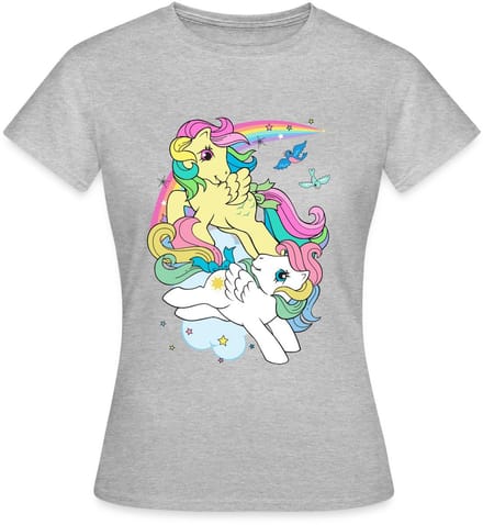 My Little Pony Retro Pony's Met Gekleurde Manen T-Shirt Dames