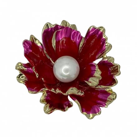 Broche Pioenroos 4.5 cm- Charme Bijoux