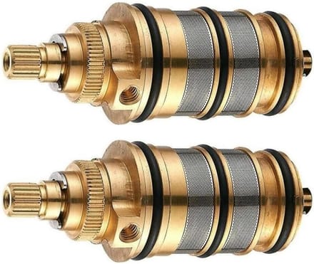 Douchekraan Onderdeel - Thermostaat Cartouche - Douche Temperatuur - Messing Materiaal - 2 Stuks - Messing