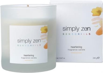 SIMPLY ZEN SENSORIALS FRAGANCE CANDLE HEARTENING