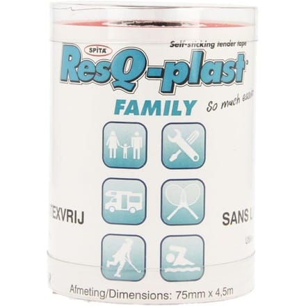 ResQ-plast Familie Rood 75mm 1 Pleister