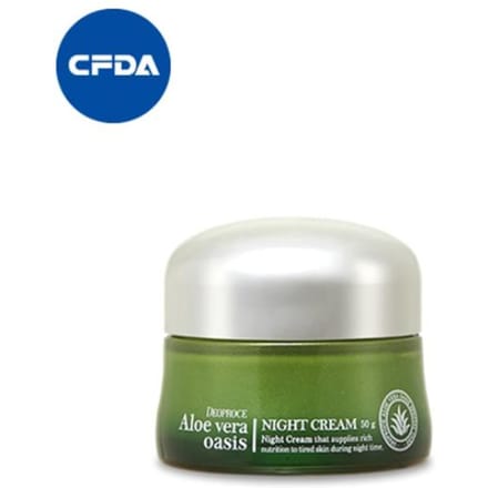 Deoproce Aloë Vera Oasis Nachtcrème 50g white