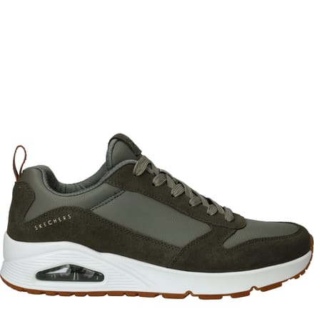 Skechers Skechers Uno Stacre Sneakers groen Leer