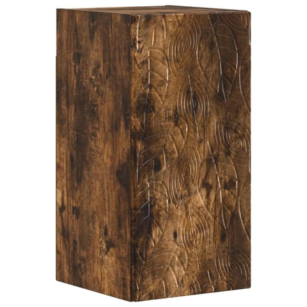 vidaXL - Badkamer - wandkast - DELFT - Gerookt - eiken - 30 - x - 31 - x - 59 - cm