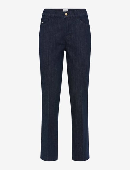 Brax Dames Jeans  Style MAY S CLEAN RAW BLUE, denim donkerblauw, maat 34