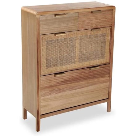 Houten Commode - VERSA - Skopje - 2 lades - 107 x 80 x 30 cm