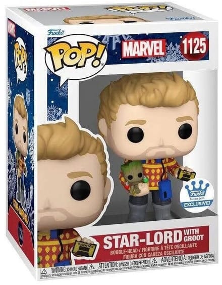 Funko Pop!: Marvel Guardians of the Galaxy #1125 - Star-Lord with Groot (Funko Exclusive)