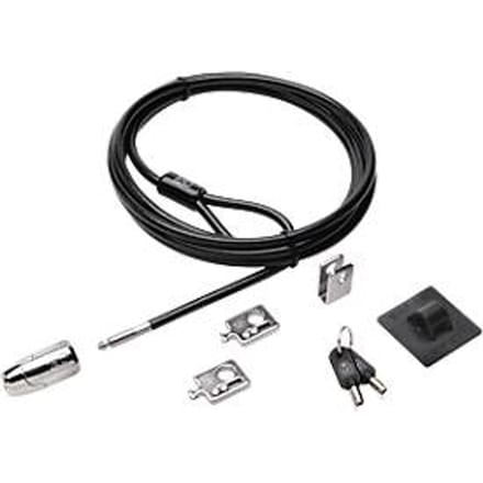 Desktopbeveiliging Kensington Desktop & Peripherals Locking Kit 2.0, diefstalbeveiliging, vergrendelknop voor desktop-pc's, 2 adapters & kabeloogje