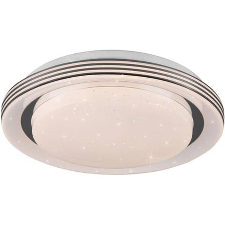 Reality Leuchten Plafondlamp Atria, Ø 27 cm, wit, kunststof, CCT