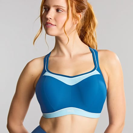Panache - Power Voorgevormde Sport BH met beugel - Ocean - 85E