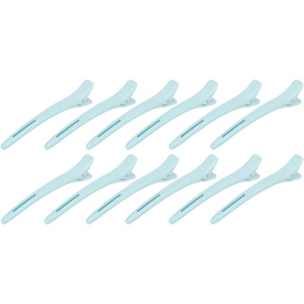 12 Stuks Blauw Kapsel Haarknippen Styling Afdeling Clip ABS Handige Kapsel Positioneringsklem white