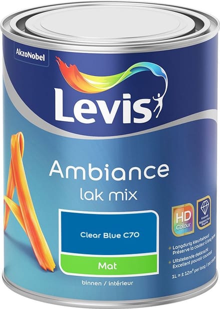 Levis - Ambiance Lak Mat Mix - Clear Blue C70 - Mengverf - 1 L