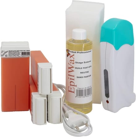 Complete Ontharings-set - Argan - Harsverwarmingsapparaat met Roll-on Harspatronen - Voor Thuisgebruik