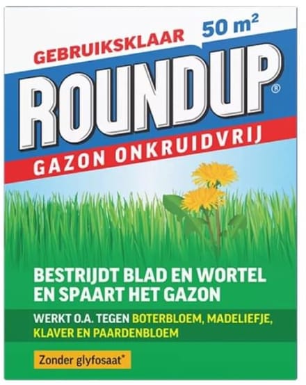 Roundup Gazon Onkruidvrij (1000 gram) - Krachtige Onkruidverdelger - Met gratis cheatsheet
