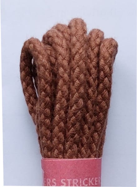 Strickers Veter - Cognac - Rond - Koord Veters - Lengte 120 cm - Dikte 4 mm - Schoenveter