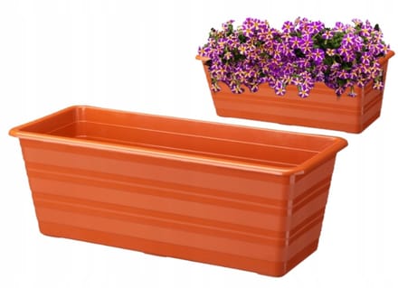 Galicja Draco - Balkonbak - 40 cm - Terracotta - Kunststof