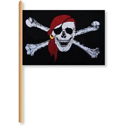 Vlag op stok Icare Distribution Pirate 45x30 cm (x12)