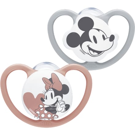 NUK Disney Space 0–6M Roze Fopspeen – 2 stuks