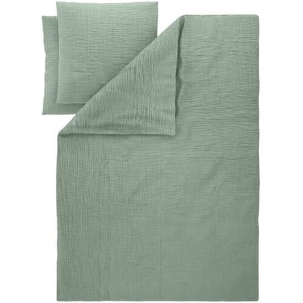 LIVARNO Mousseline dekbedovertrek 200 x 200 cm (Groen)