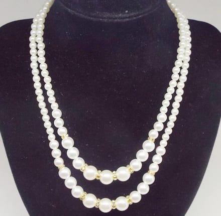 N3 Collecties Mode dubbele lagen imitatie parelketting dames