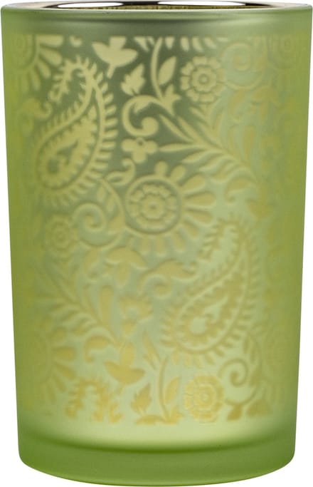 Theelichthouder paisley lime large 18cm*