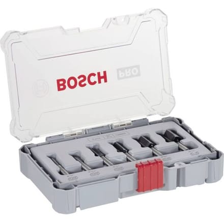 Set groeffrezen, 1/4 inch schacht, 6-delig Bosch Accessories 2607017467