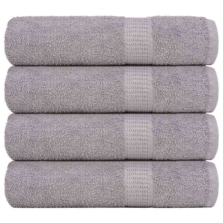 vidaXL - Douchehanddoeken - FROGN - 4 - st - 70x140 - cm - 360 - g/m² - grijs