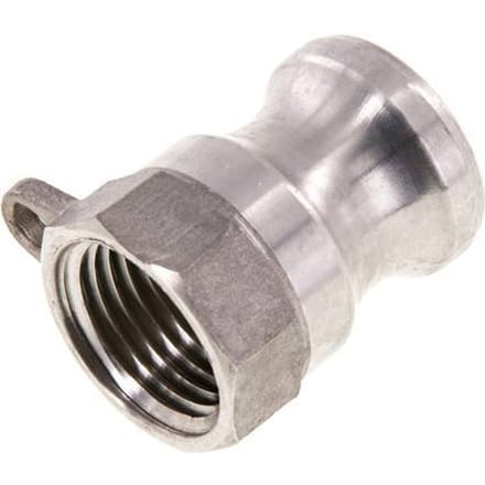 Camlock DN 15 (1/2'') Koppeling Rvs1/2'' NPT binnendraad Type A MIL-C-27487
