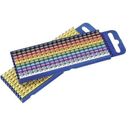 HellermannTyton WIC3-0-9-PA-CC-C1 Markeerclip Opdruk 0 - 9 Buitendiameter 4.30 tot 5.30 mm 561-03100