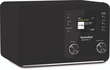 TechniSat DIGITRADIO 307 radio DAB+, FM AUX, DAB+, FM Alarm klok, zwart