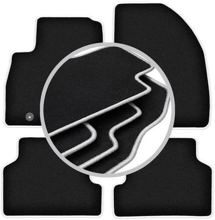 CARLUX-SILVER automatten voor: Ford Focus MK2 stationwagen, sedan, hatchback (2004-2011)